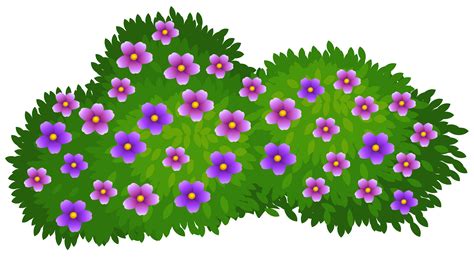 flower bush clipart